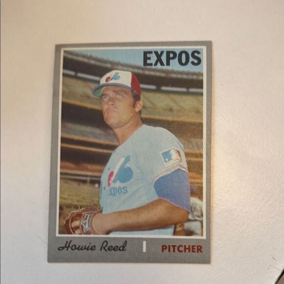 Topps Baseball Trading Card - Expos Pitcher 1970 Howie Reed mint cond 0 % pop - Picture 1 of 3